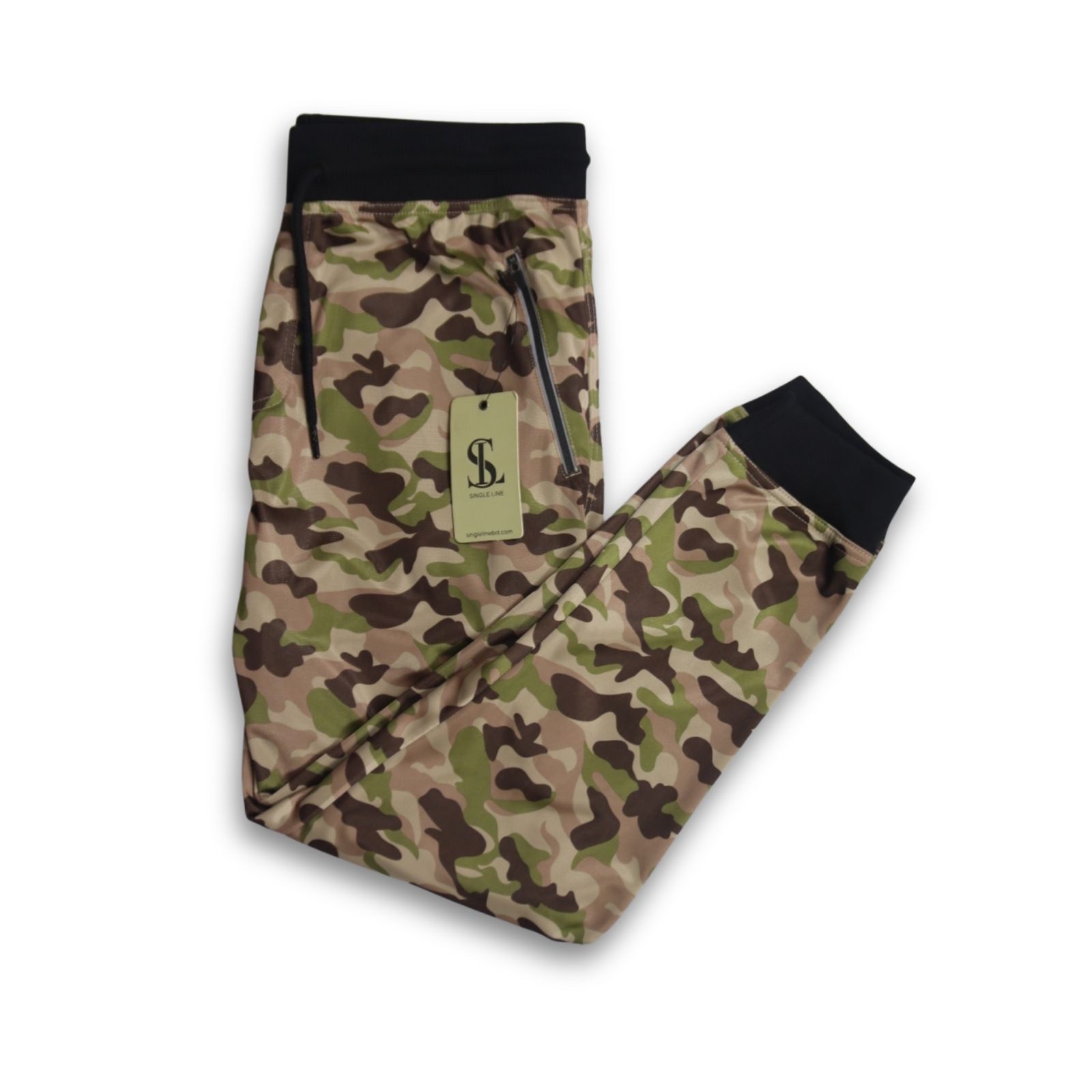 193501ec-b6aa-4293-a9bb-c0cefeddc2cb Premium Tricot Camo Trouser | JOG02-Green - Image 1