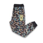 Premium Tricot Camo Trouser | JOG02-Blue