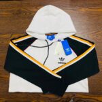 Men's Premium Fleece Hoodie | HD02-WH-BK