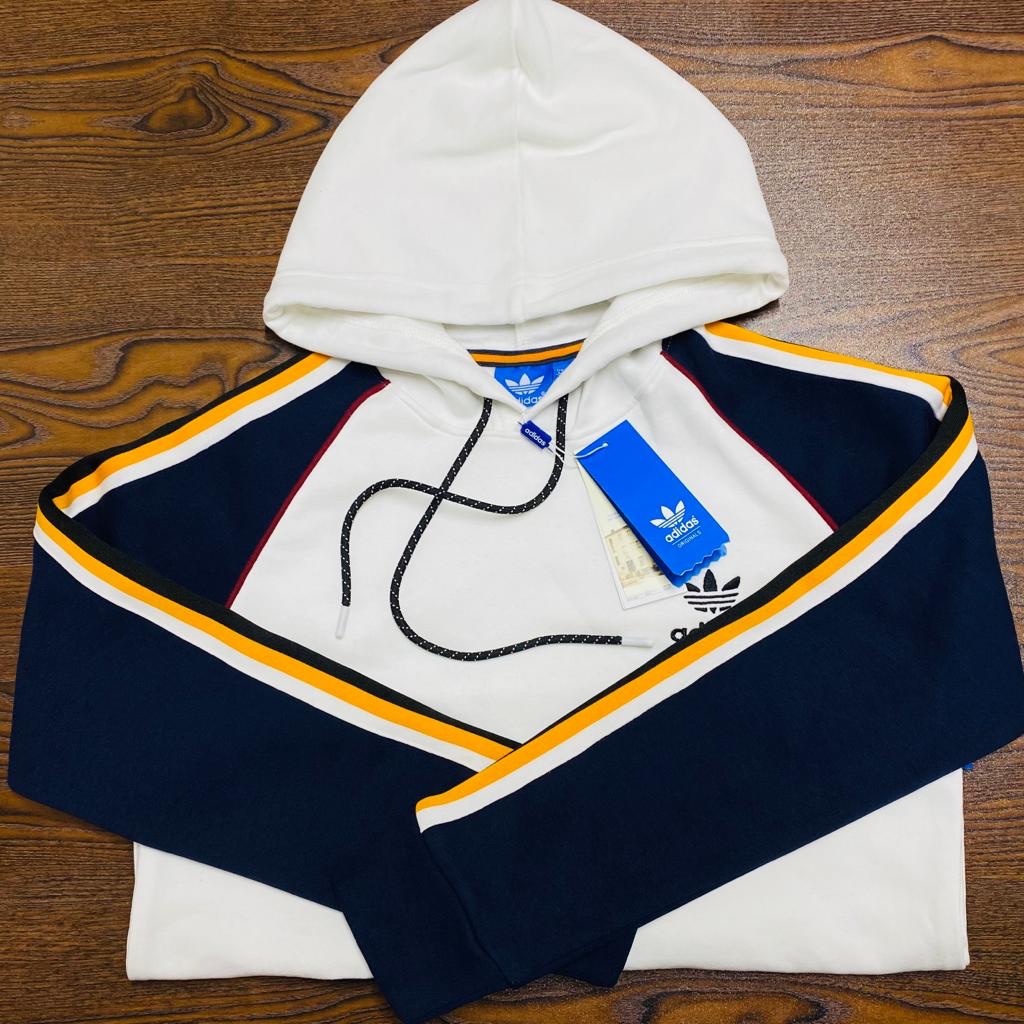 hd02-wh-nb-2 Men’s Premium Fleece Hoodie | HD02-WH-NB - Image 1