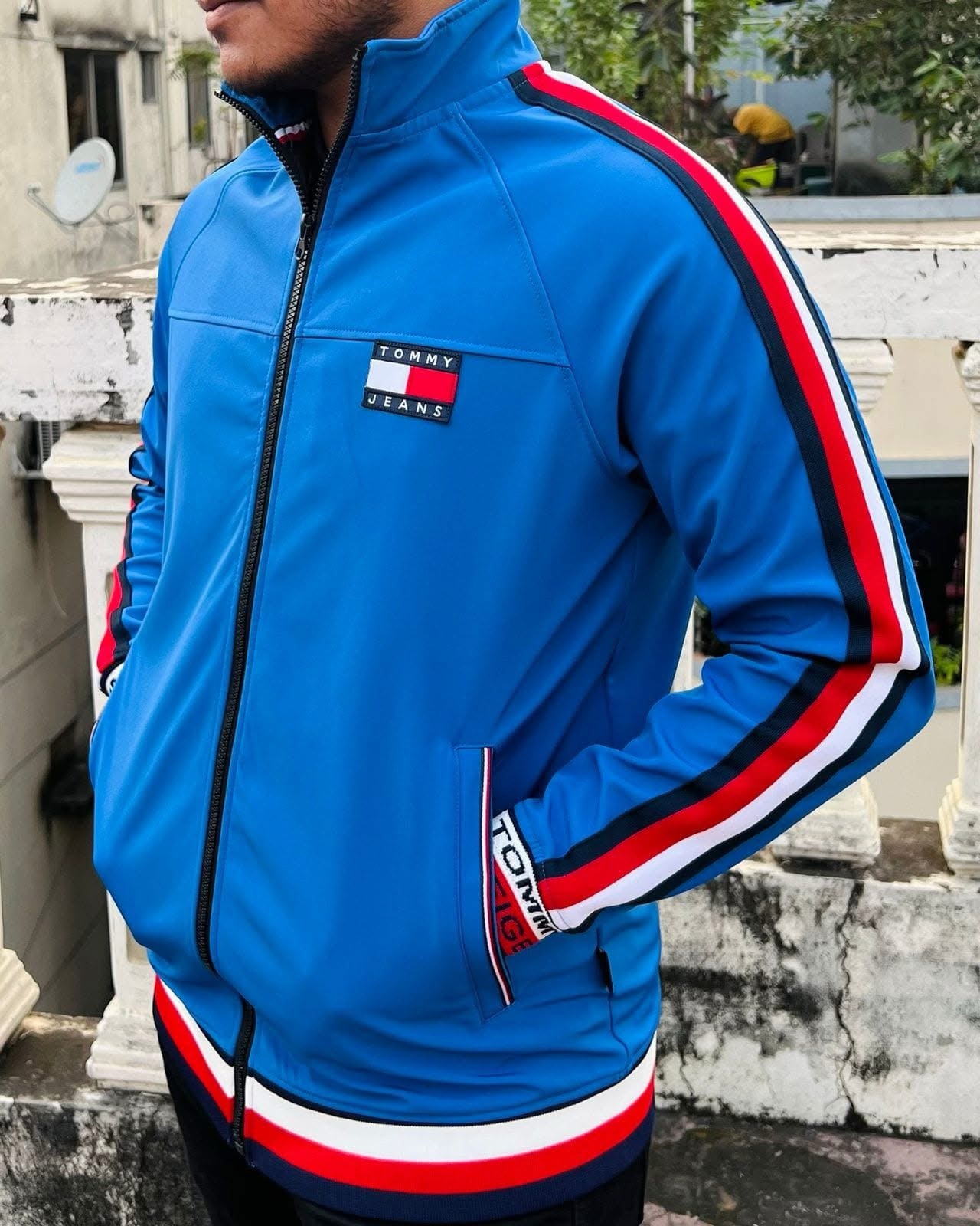 img_6905 Men's Premium Bonded Jacket | JKT01-Blue - Image 1