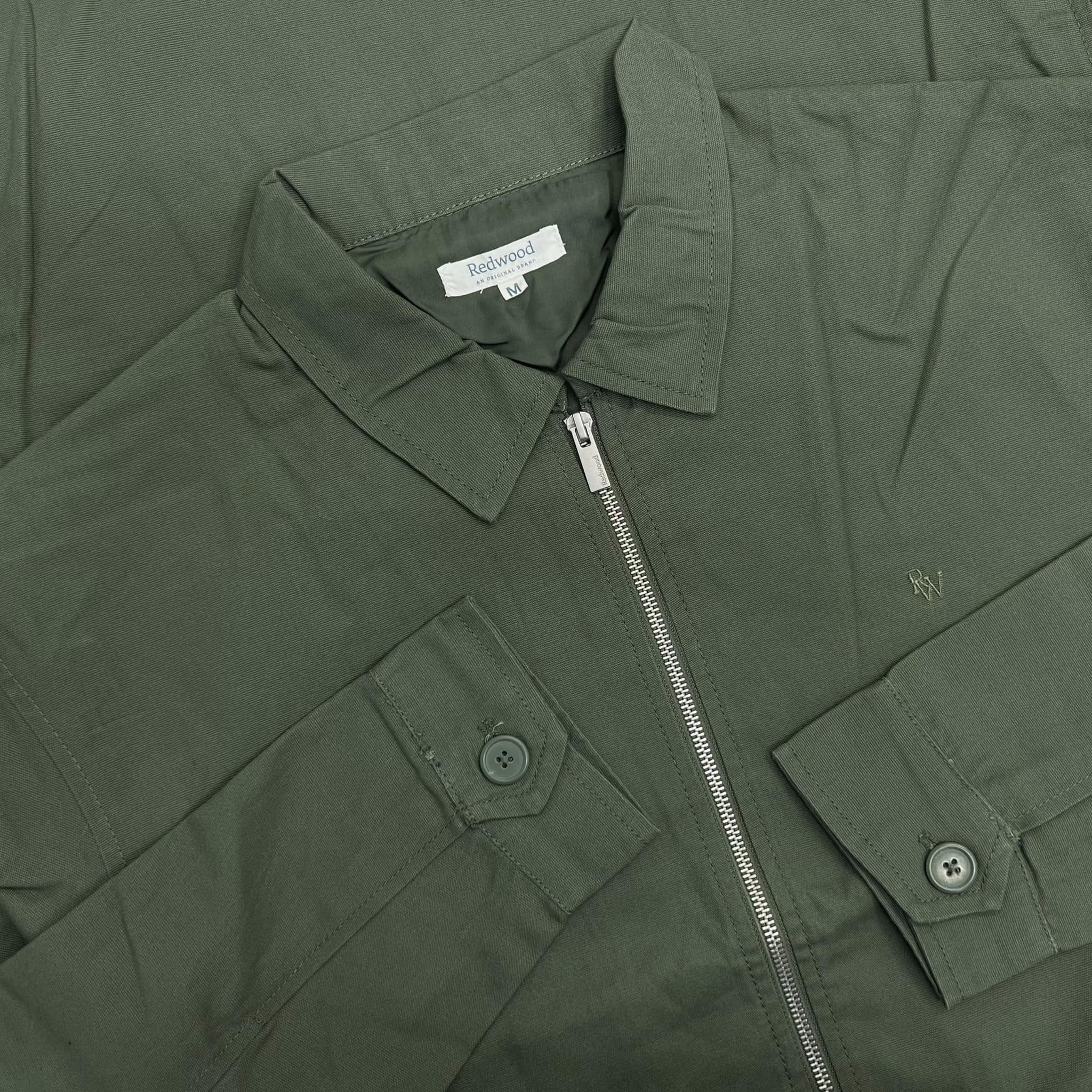 jkt05-olive-1 Exported Crew Neck Jacket | JKT05-Green - Image 1