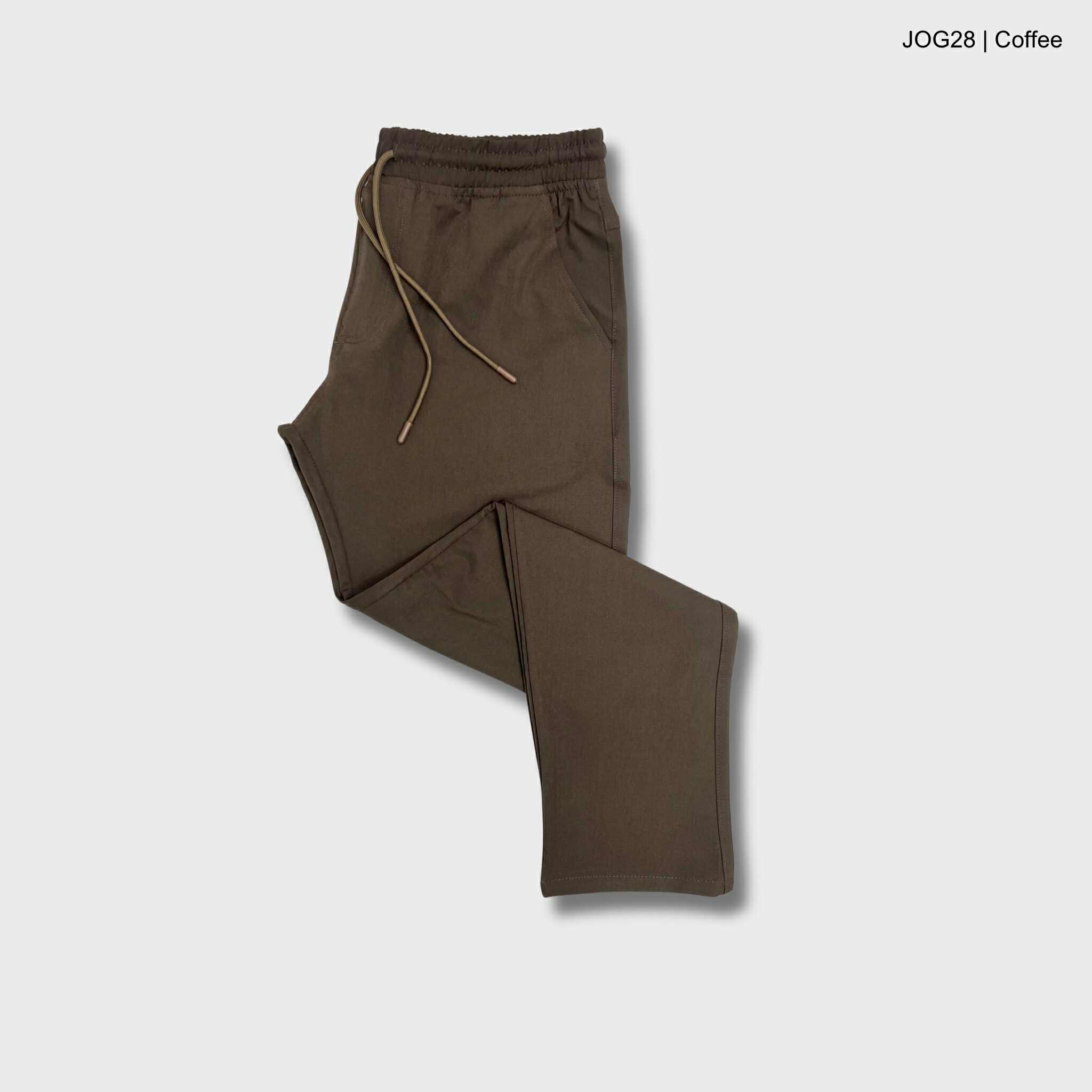 JOG28-Coffee Premium Solid Trouser | JOG28-Coffee - Image 1