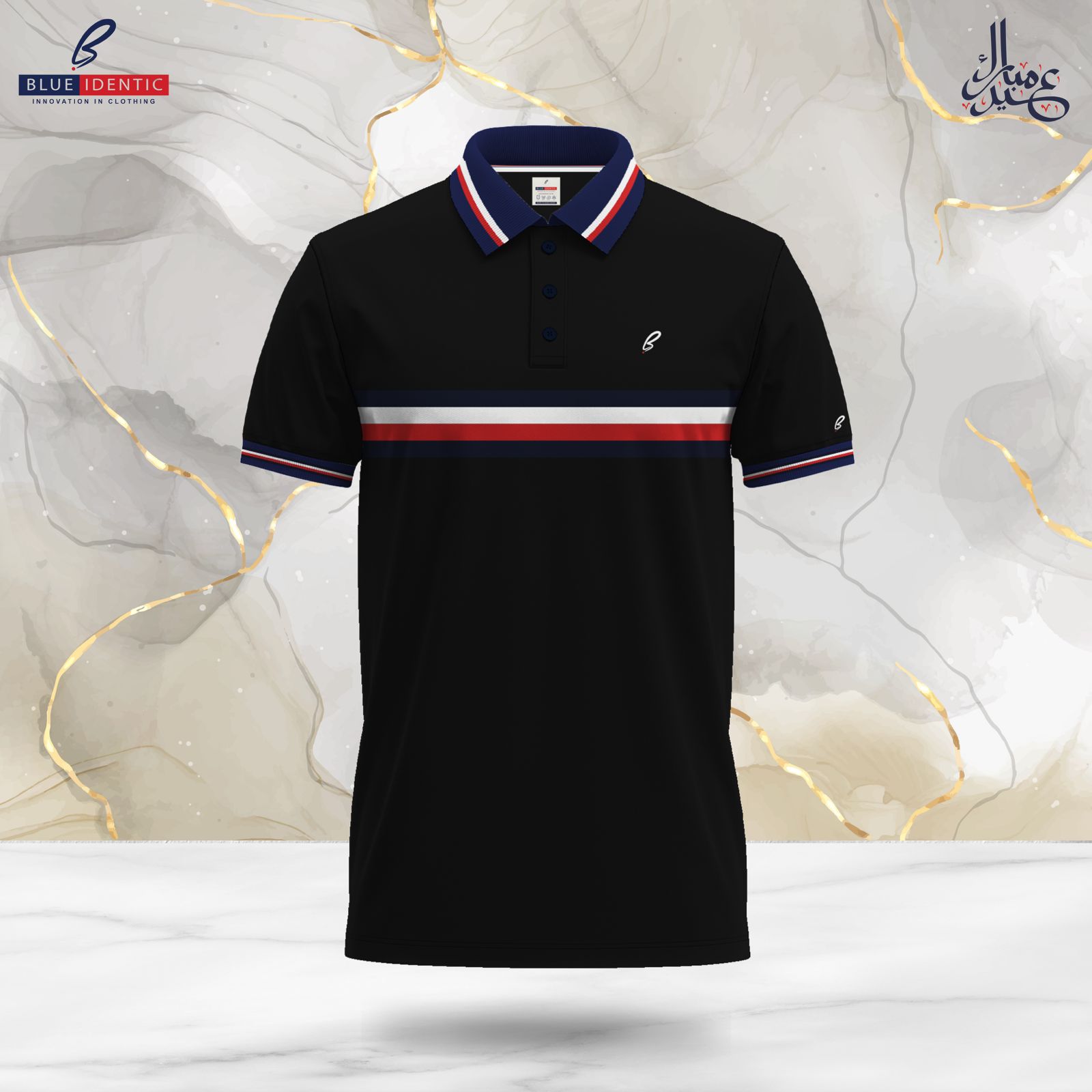 PL58-Black Men’s Premium Polo | PL58-Black - Image 1