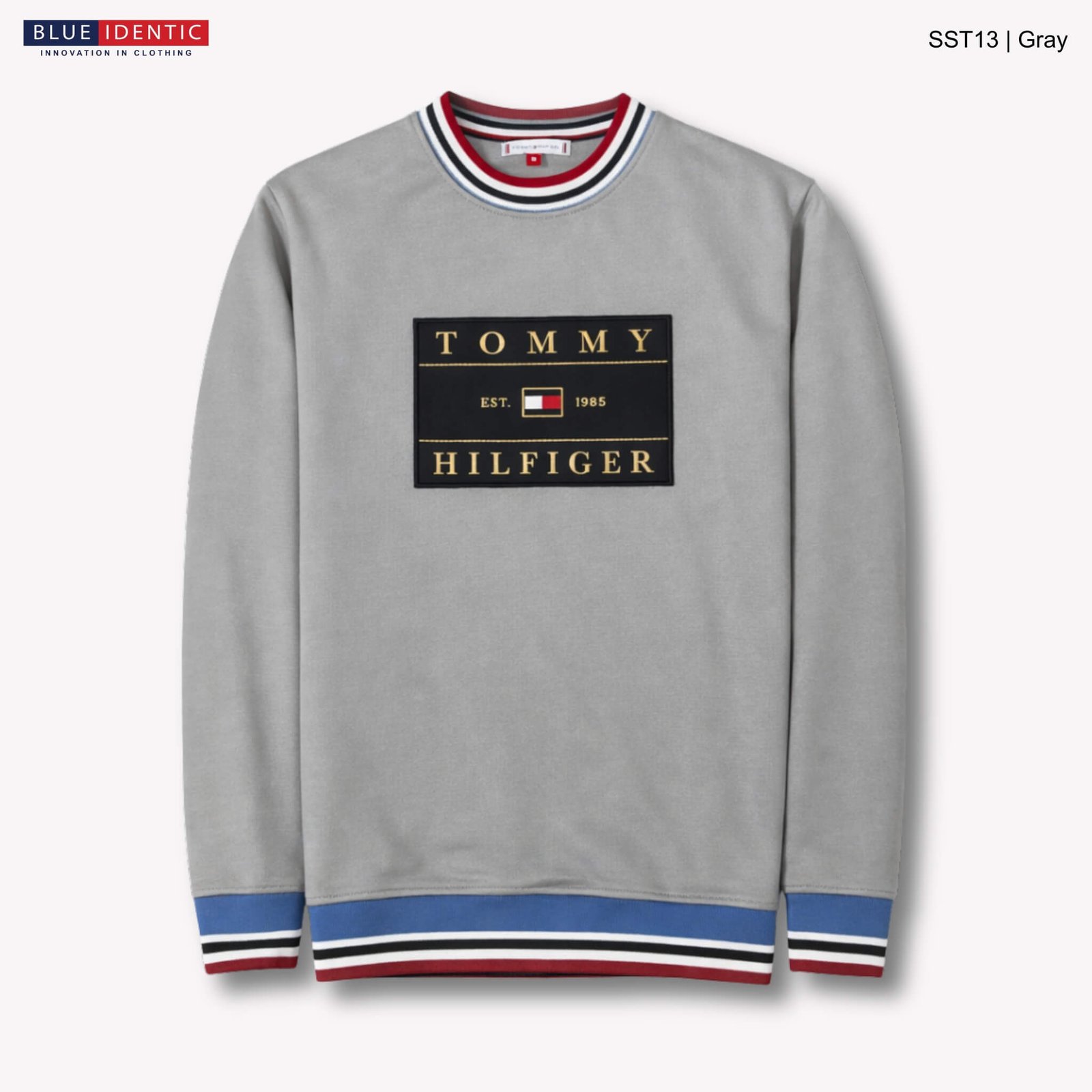 SST13-Gray Men’s Premium Sweatshirt | SST13-Grey - Image 1