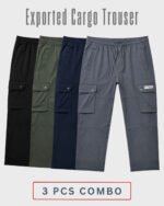 Exported Cargo Trouser Combo 3 Pcs | JOG34