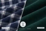 Auriel Cotton Boxer 2-Piece – Navy Check & Green - Image 3